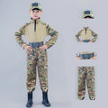 Children Boys  Tactical  Uniform Hunting Clothing Sets Airsoft Camouflage Suits Hiking Training Outdoor Parent-child