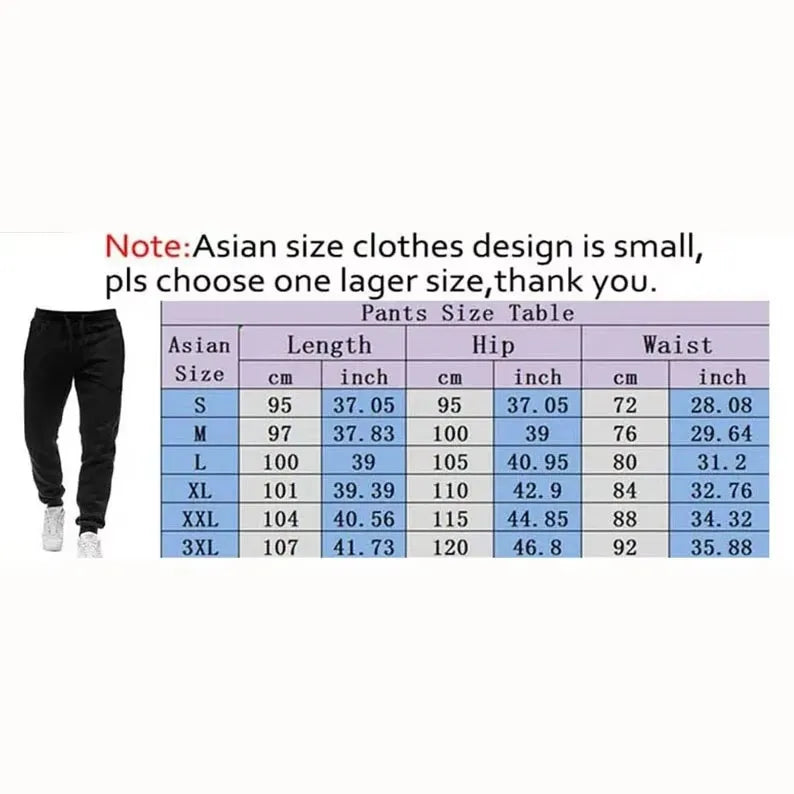 Mens Print Pants Autumn/Winter New In Men's Clothing Trousers Sport Jogging Fitness Running Trousers Harajuku Streetwear Pants