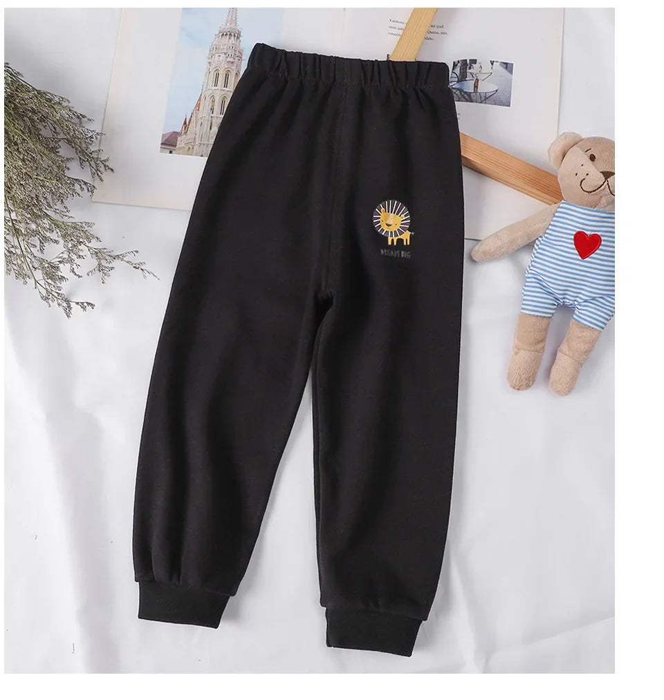 Cotton Children Pants 1 2 3 4 5 Years Baby Boys Girls Leisure Sport Pants Kids Trousers Toddler Sweatpants Dropshipping
