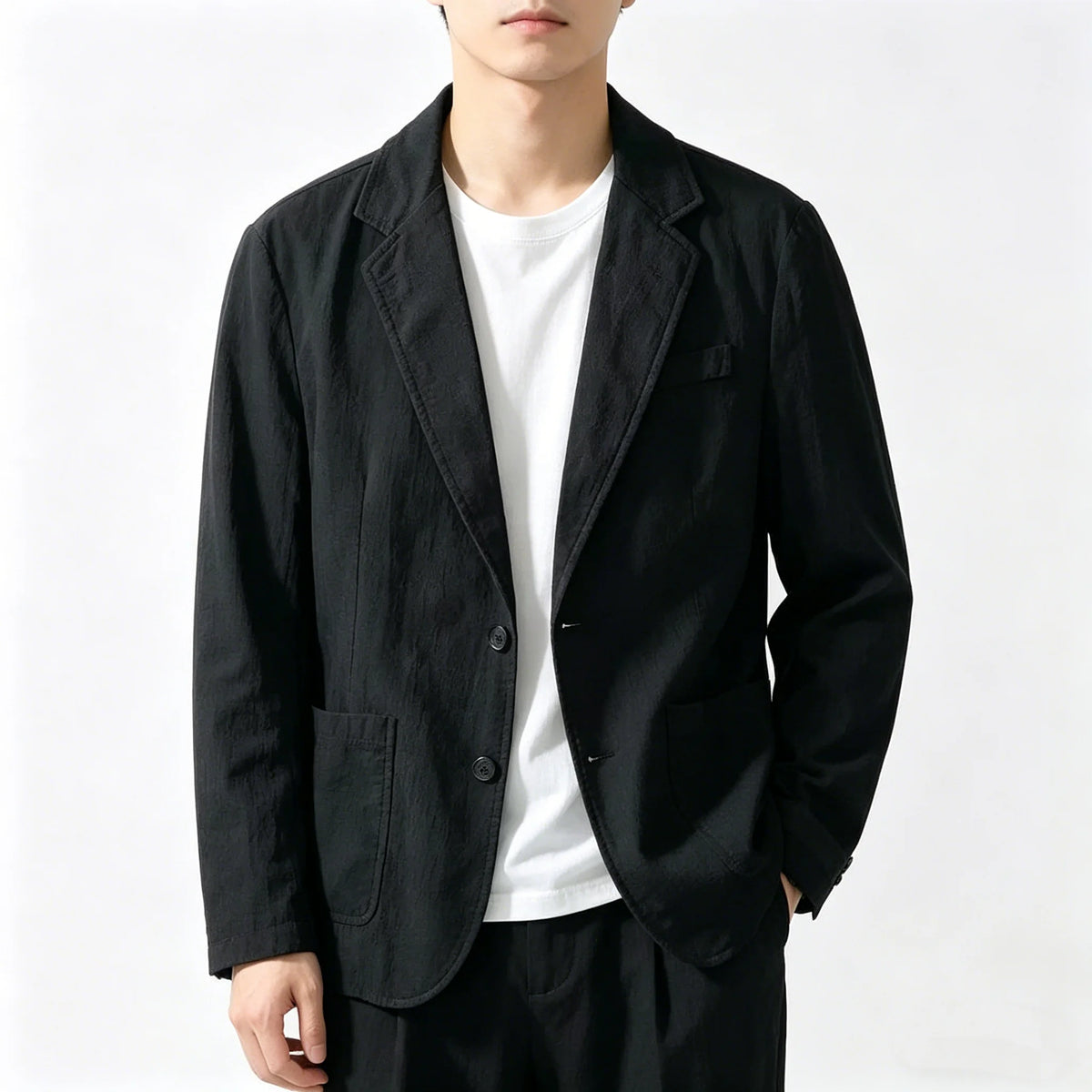 Man Clothing Blazer Hombre Elegante Solid Color Cotton Linen Outwear Vintage Casual Country Western Style Mens Suits Jackets 4XL