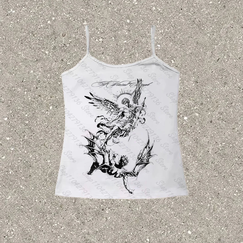 Woman Clothes for Women Emo Graphic Tees Y2k Tops Crop Top Women Women's Cropped Shoujo Girl Style 90s Clothes ropa para mujer