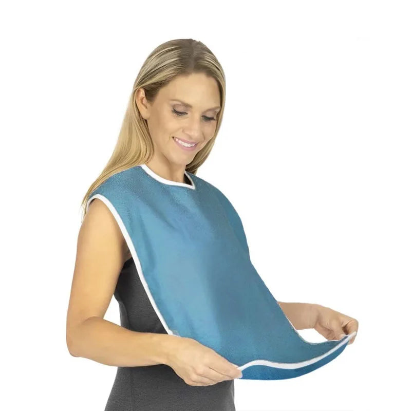 Adult Waterproof Adult Mealtime Bib Cloth Protector Clothes Bib Cook Protector Tool Aid Cook Dining Clothes Disability Aid Apron