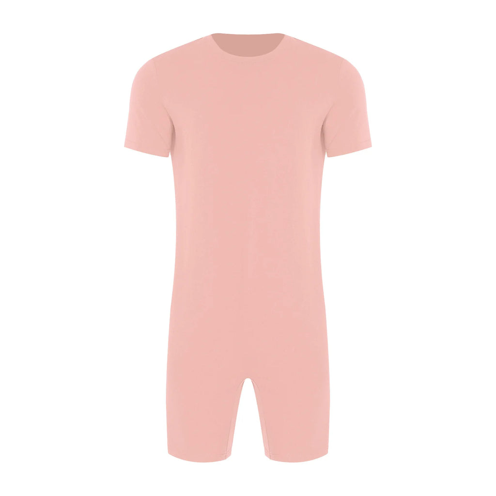 Men Women Elderly Alzheimer Autism Special Needs Adaptive Clothing Anti-Strip Back Zipper Bodysuit Homewear Sleepwear Daily Wear