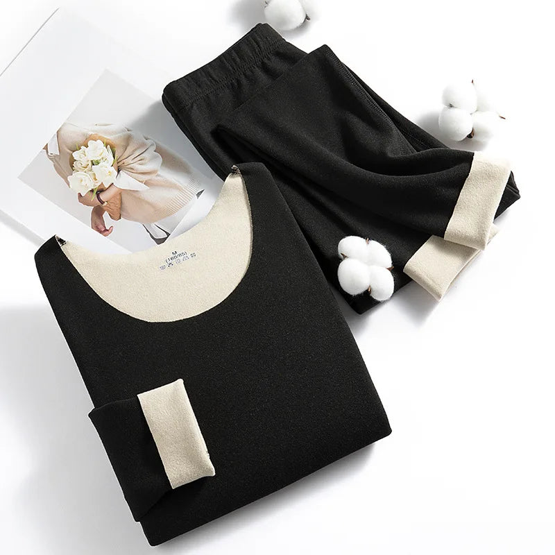 New Winter Clothing Men and Women Thermal Underwear Sets Comfortable Thermal Home Loungewear Pajamas Long Johns Two Pieces Sets