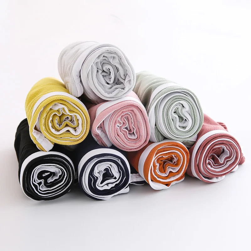 Children's Four Seasons Thin Casual Color Matching Pants Boys Casual Fashion Harem Pants Girls Candy-colored Joker 9 Pants Runn
