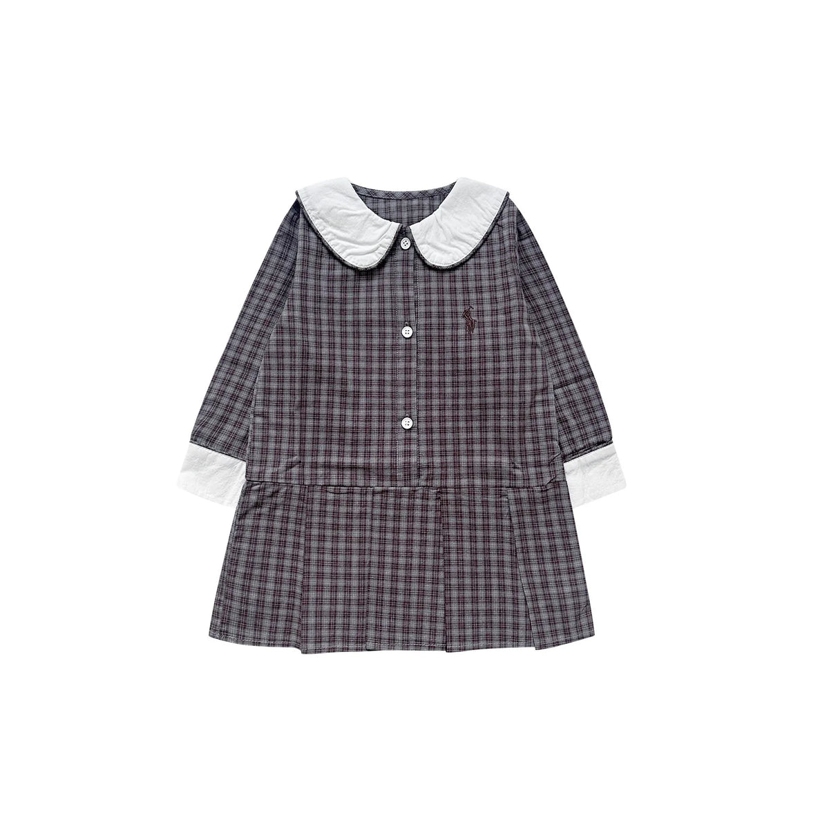 New Children Clothing Dress Winter Clothing Children Plaid Long Skirt Comfortable and Casual Pure Cotton A-class Baby Girl Dress