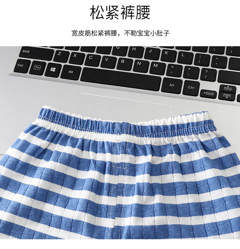 Summer toddler kids boys girls clothes baby sleepwear pants set top+pants suits for children girls boy cloth casual pajamas sets