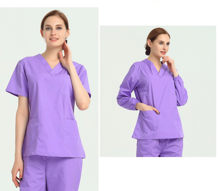 100% Cotton Scrubs Medical Uniforms Woman and Men Kombinezon Medyczny Gorros Clinicos De Mujer Bata Laboratorio Hombre Ropa Medi