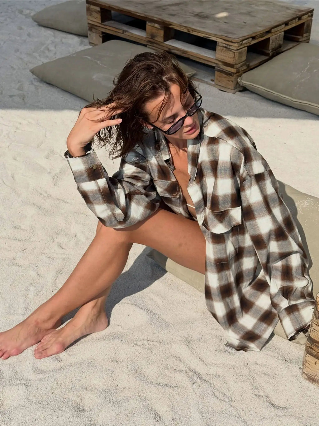 Women Blouses Shirt Vintage Plaid Turn Down Collar Full Sleeve Tops Casual Loose Y2k Streetwear Elegant Shirts Autumn Winter