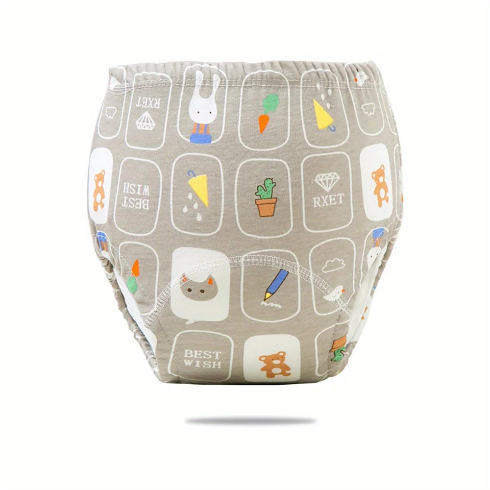 Diaper for children 6-layer Breathable Cotton Gauze Four Seasons Baby Cloth Diapers, Children's Diaper Pants, Washable Diaper Pa