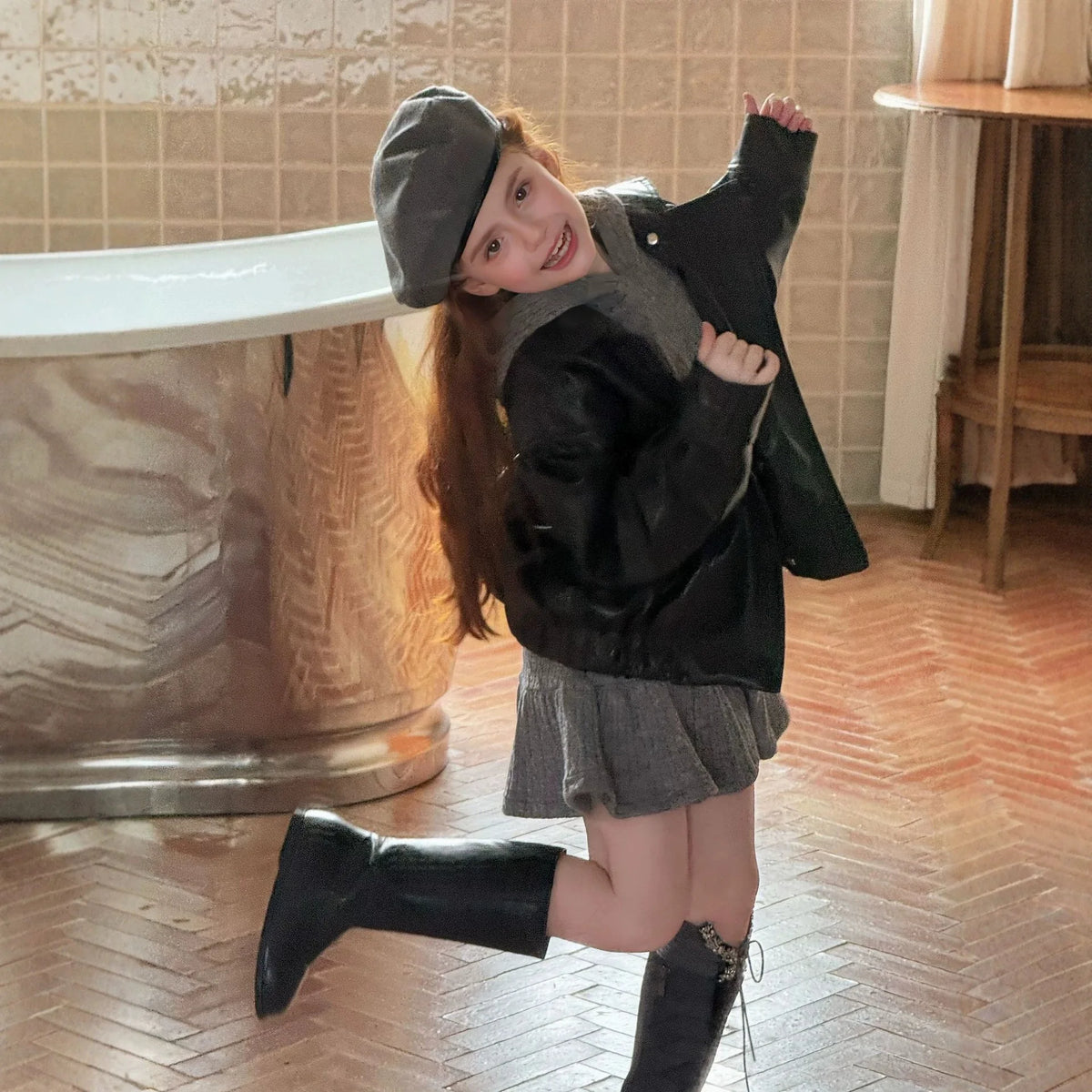 Children's Clothing 2026 Autumn New Girls' Knitted Casual Dress Children's Layered Inner Dress