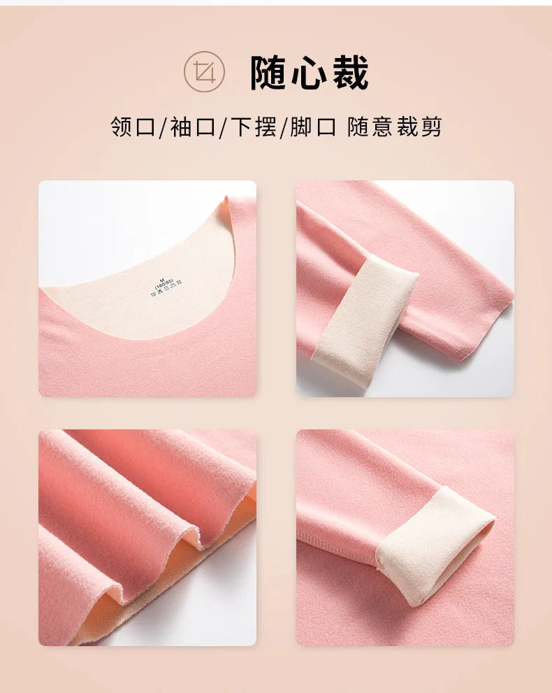 New Winter Clothing Men and Women Thermal Underwear Sets Comfortable Thermal Home Loungewear Pajamas Long Johns Two Pieces Sets