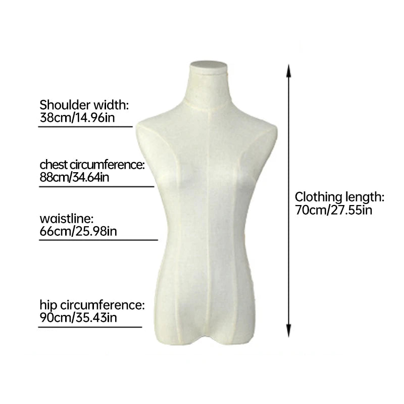 Bridal Shops Female Mannequin Body Replacement Cloth Cover Wedding Dress Formal Dress Model Display Shirt Mannequin Accessory