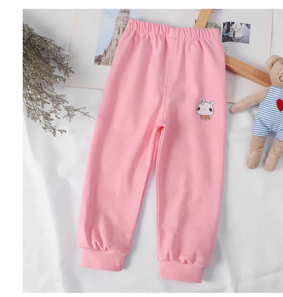 Cotton Children Pants 1 2 3 4 5 Years Baby Boys Girls Leisure Sport Pants Kids Trousers Toddler Sweatpants Dropshipping