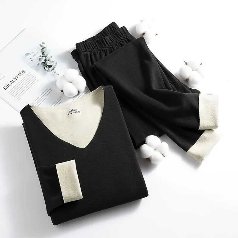 New Winter Clothing Men and Women Thermal Underwear Sets Comfortable Thermal Home Loungewear Pajamas Long Johns Two Pieces Sets