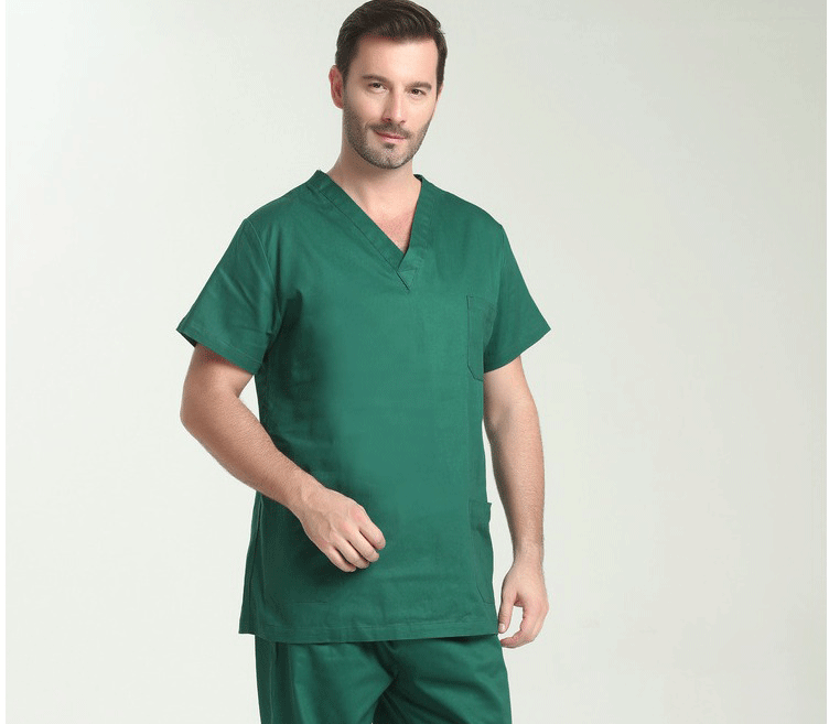 100% Cotton Scrubs Medical Uniforms Woman and Men Kombinezon Medyczny Gorros Clinicos De Mujer Bata Laboratorio Hombre Ropa Medi