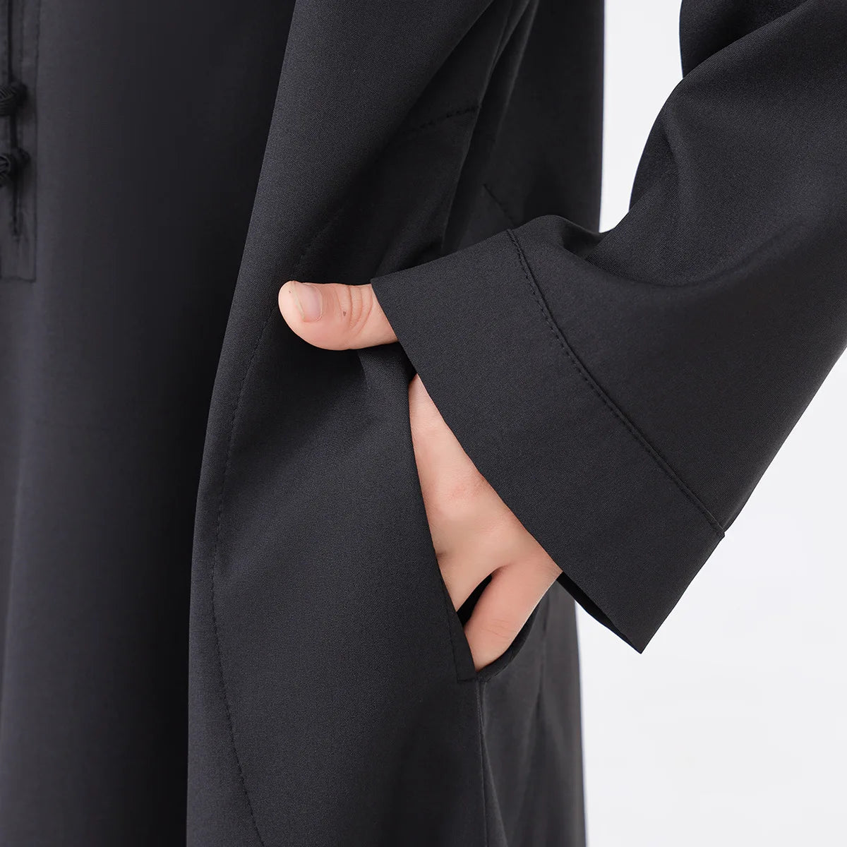 Children Robe Long Sleeve Teenager Muslim Clothing Boys Kaftan Islamic Middle East Arab Jubba Thobe Eid Djellaba Ramadan Abayas