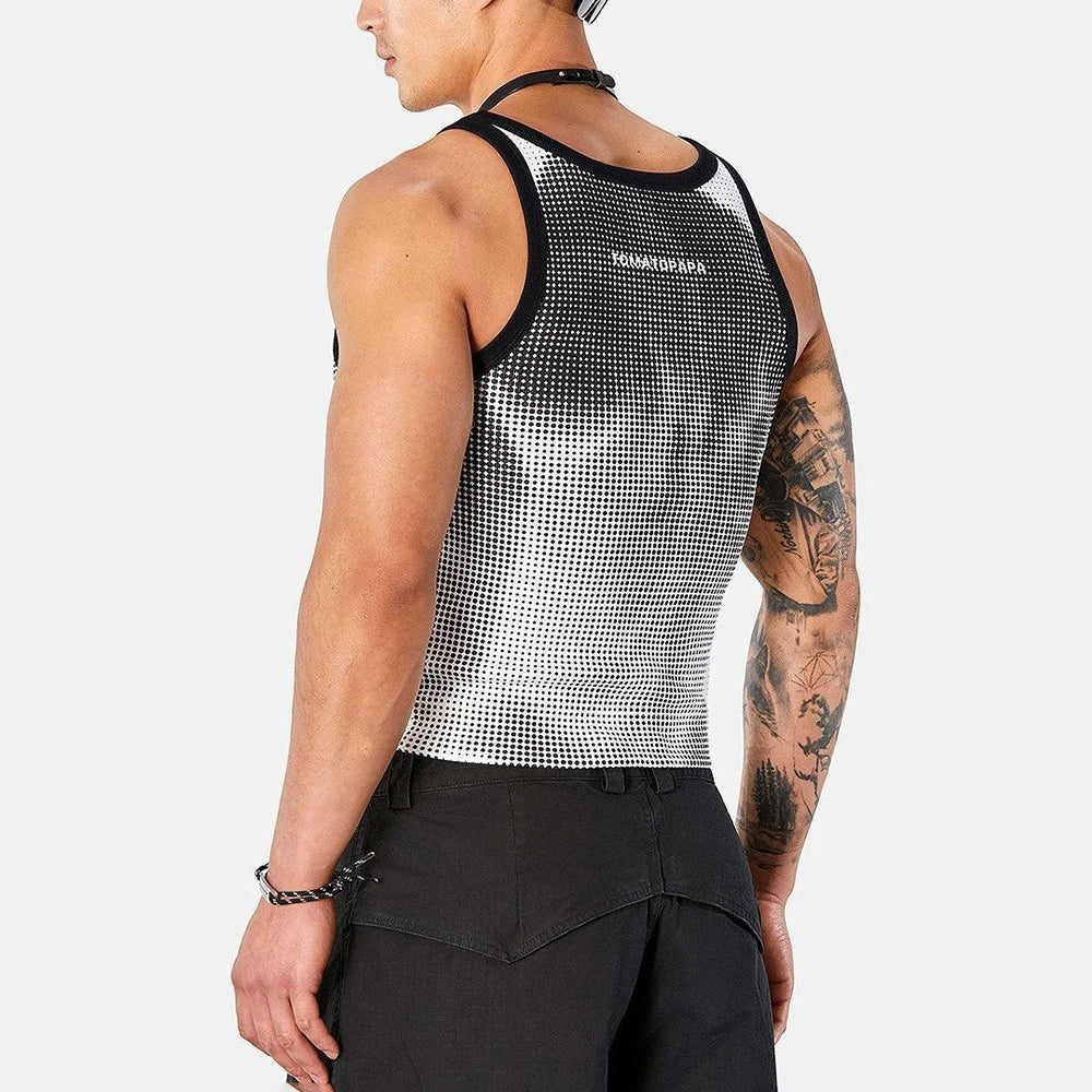 Mens Muscle Print Sports Vest Summer Streetwear Fashion Youth Gym Fit Niche Slim Fit Retro Tank Top Men'S Clothing 2026 New