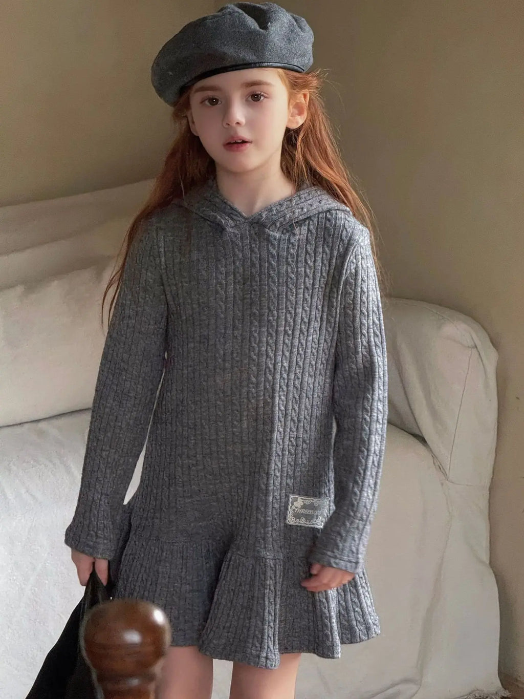 Children's Clothing 2026 Autumn New Girls' Knitted Casual Dress Children's Layered Inner Dress