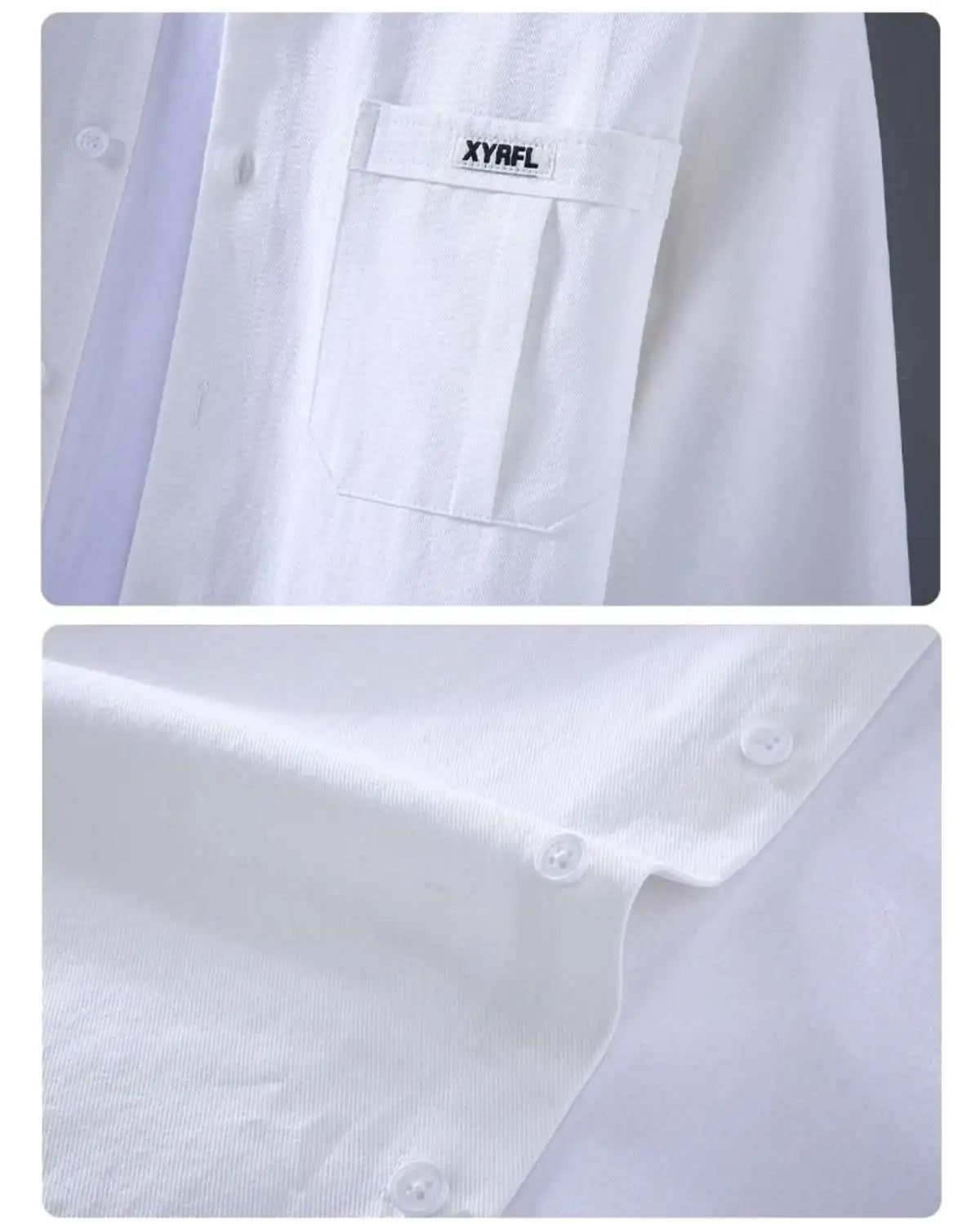 Men's Clothing Trend Simple Casual Pocket All Match Button Up Shirt Spring Autumn Solid Long Sleeve Loose Tops Camisas De Hombre