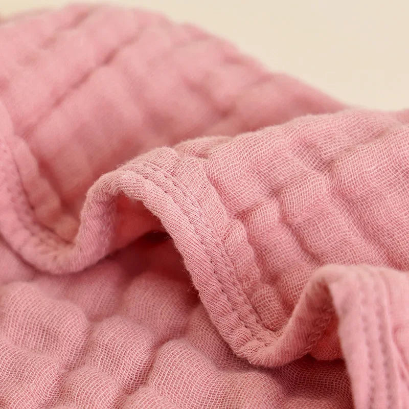 Cotton Baby Burp Cloths 6 Layer Muslin Towel Washcloths Absorbent Soft Gauze Facecloth Saliva Towel Feeding Baby Stuff