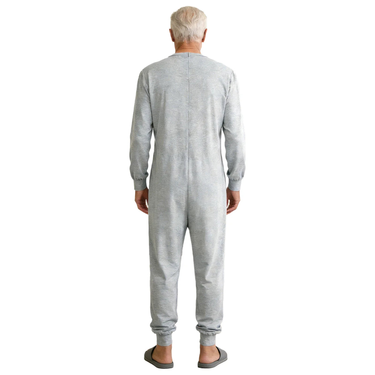 Adult Special Needs Adaptive Clothing Long Short Sleeve Zipper Anti-Strip Jumpsuit Sleepwear for Disabilities Alzheimer Patient