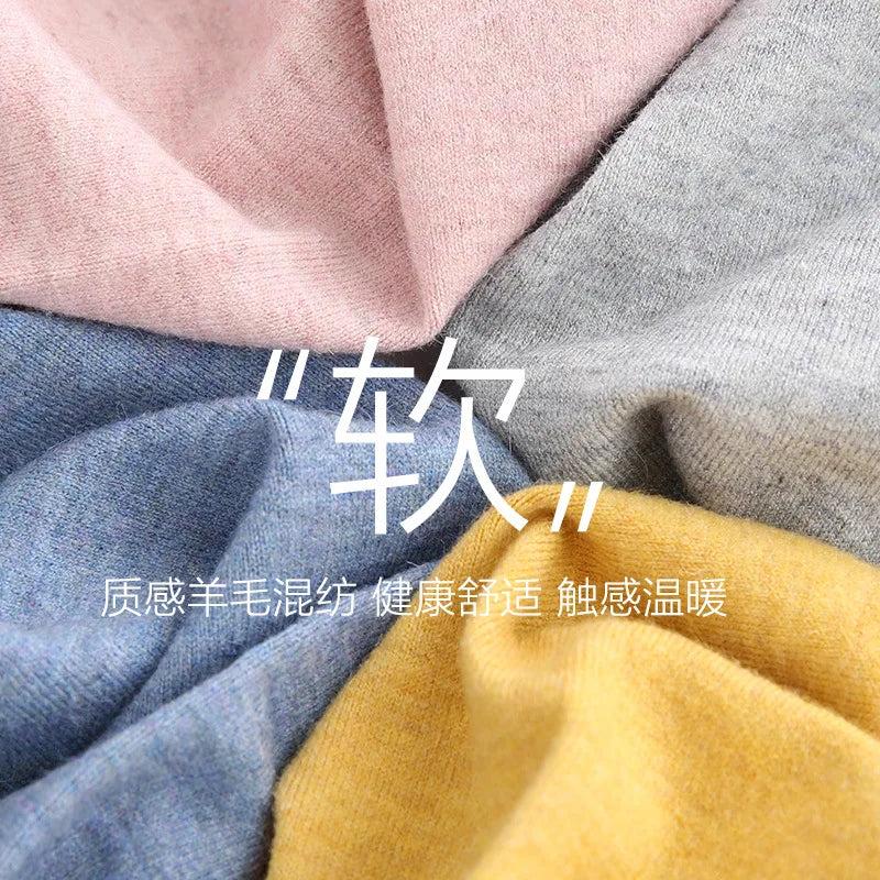 Children Cashmere Pants Winter Warm Wool Pants for Kids Boys Girls Thermal Pants Teenager Long Johns Baby Wool Knitted Trousers