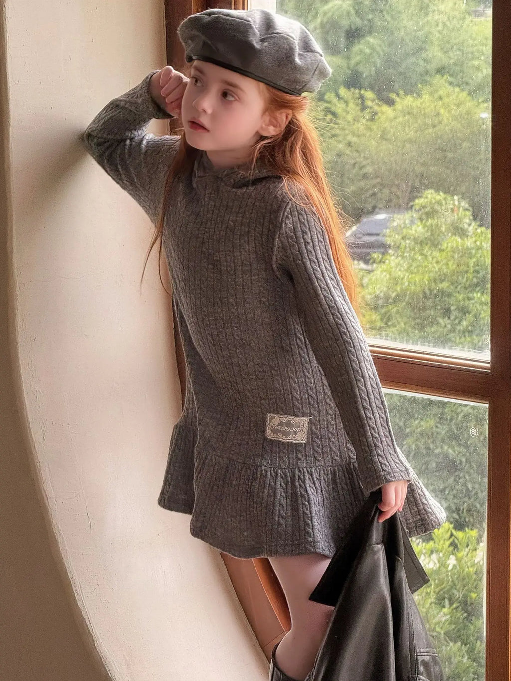 Children's Clothing 2026 Autumn New Girls' Knitted Casual Dress Children's Layered Inner Dress