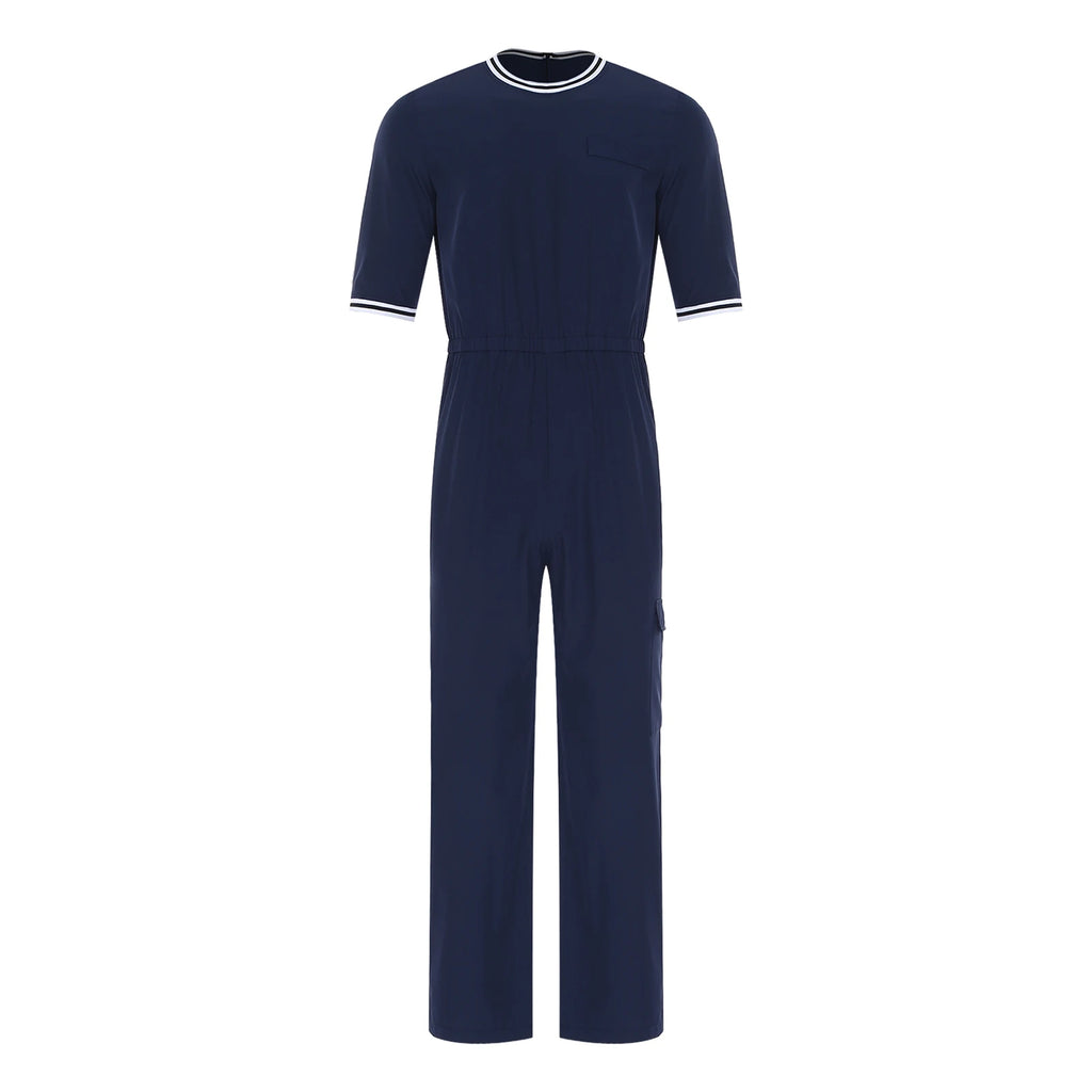 Adult Special Needs Adaptive Clothing Long Short Sleeve Zipper Anti-Strip Jumpsuit Sleepwear for Disabilities Alzheimer Patient