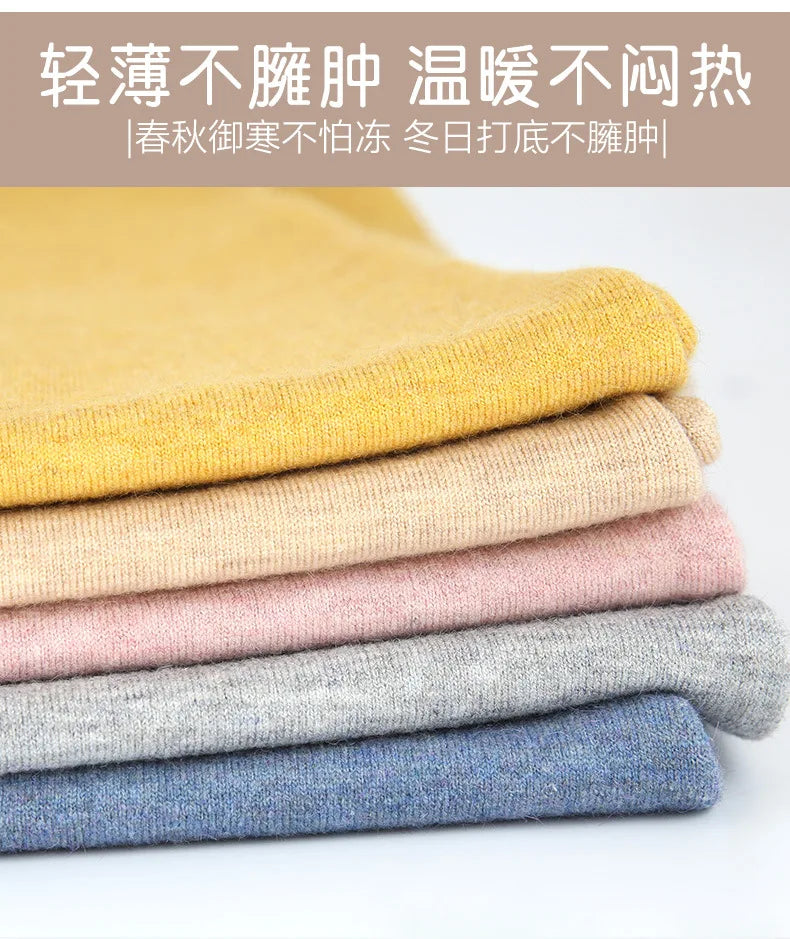 Children Cashmere Pants Winter Warm Wool Pants for Kids Boys Girls Thermal Pants Teenager Long Johns Baby Wool Knitted Trousers
