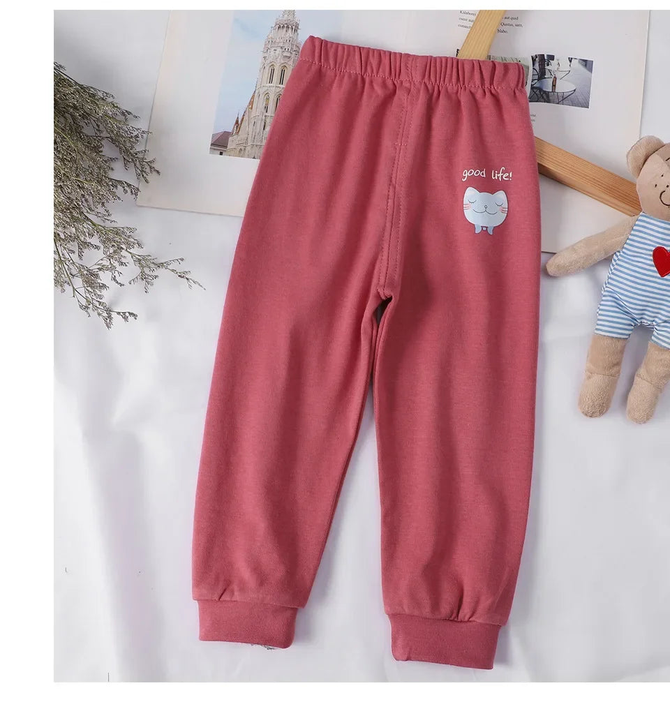 Cotton Children Pants 1 2 3 4 5 Years Baby Boys Girls Leisure Sport Pants Kids Trousers Toddler Sweatpants Dropshipping