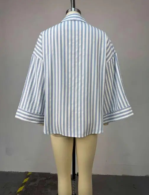 Woman Blouse 2025 Spring Autumn New Fashion Turn-Down Collar Long Sleeve Loose Fit Casual Solid Color Versatile Shirt Top