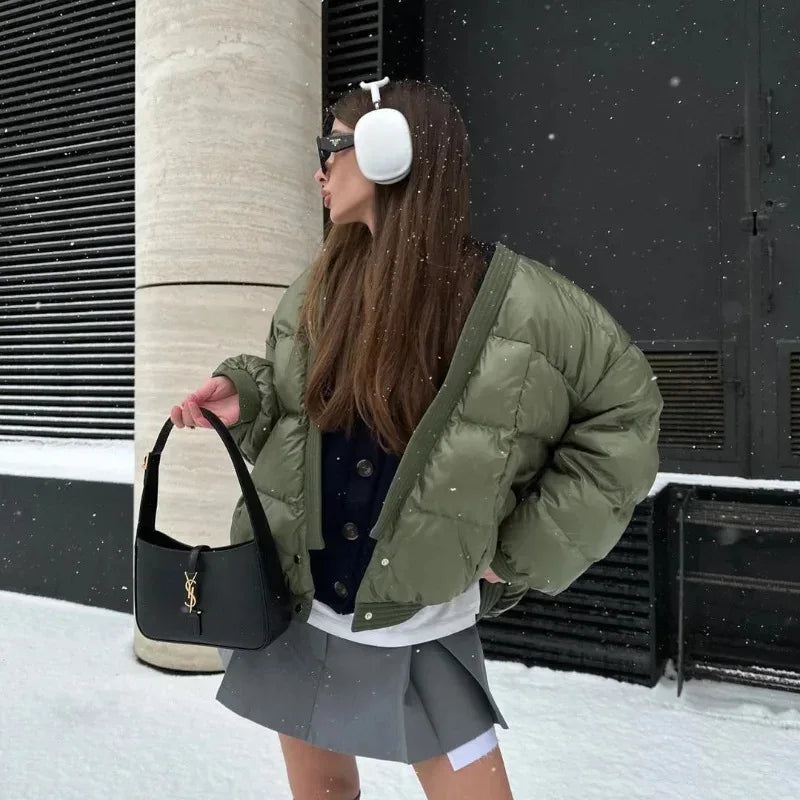 Women's Cotton Clothing Casual Double Breasted Fashionable and High-quality Autumn and Winter New Collection