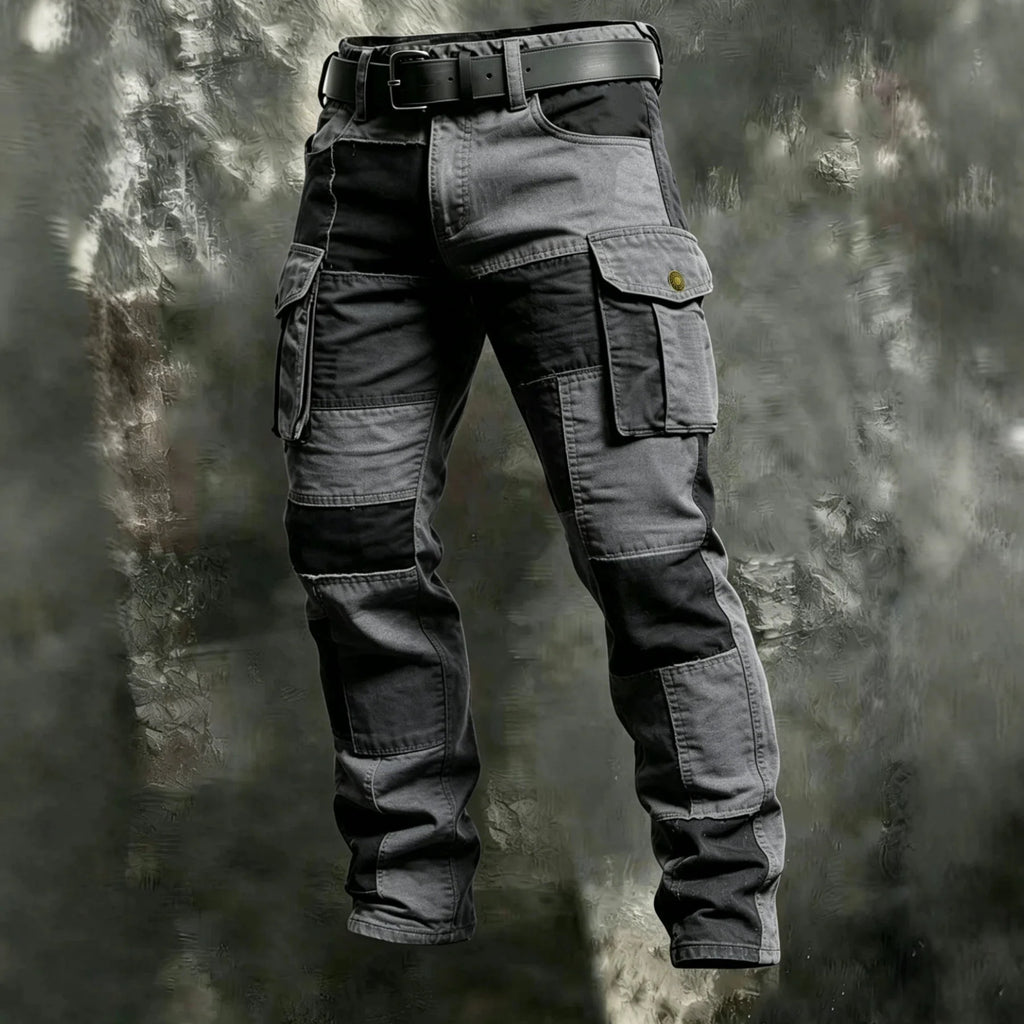 2026 Mens Clothing Spring Autumn Cargo Pants Man Cotton Casual Loose Trouser Belt Mid Waist Joggers Male Straight Baggy Pants