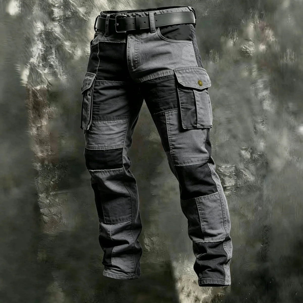 2026 Mens Clothing Spring Autumn Cargo Pants Man Cotton Casual Loose Trouser Belt Mid Waist Joggers Male Straight Baggy Pants