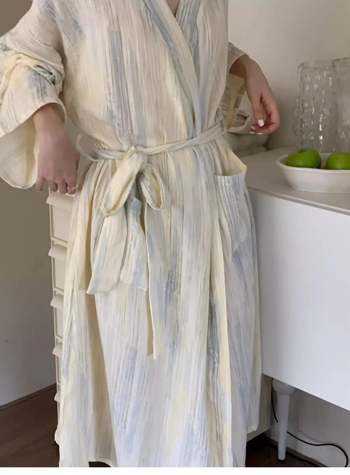 New Women Long Bathrobe Breathable Casual Wear Spring Autumn Loose Pajamas Girls Ladies Teen Casual LoungeWear Woman Nightdress