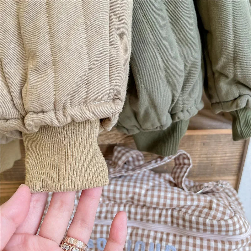 Children's Clothing From 2 To 7 Years Winter Kids Warm Cotton-Padded Trousers Baby Girls Thick Pants Toddler Boys Wear Clothes