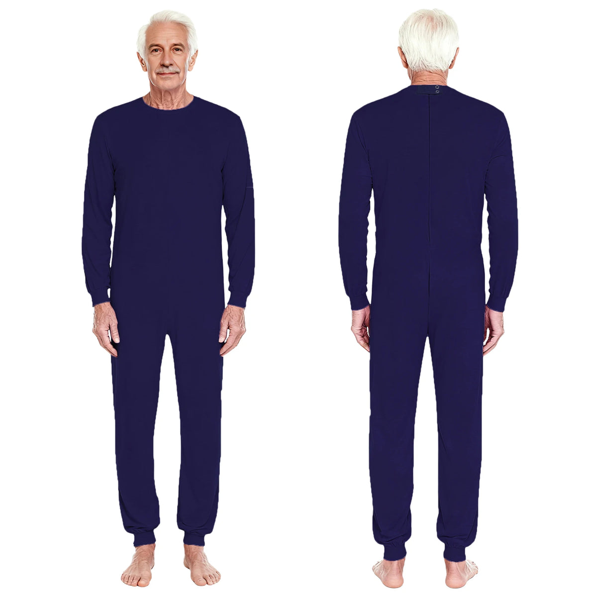 Adult Special Needs Adaptive Clothing Long Short Sleeve Zipper Anti-Strip Jumpsuit Sleepwear for Disabilities Alzheimer Patient