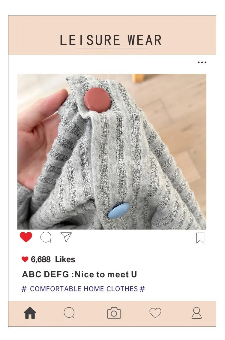 Pajamas for women in autumn and winter, thickened cashmere warm suits, German velvet home clothes, can be worn outside in winter