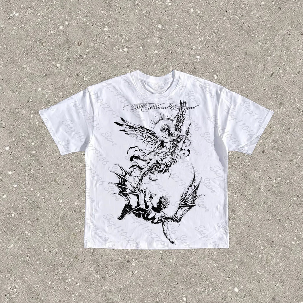 Woman Clothes for Women Emo Graphic Tees Y2k Tops Crop Top Women Women's Cropped Shoujo Girl Style 90s Clothes ropa para mujer