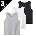 3-Pcs Children's Solid Color Classic Combination Vest Boy Casual Sports Bottoming Shirt Girl Soft And Comfortable Joker T-shirt