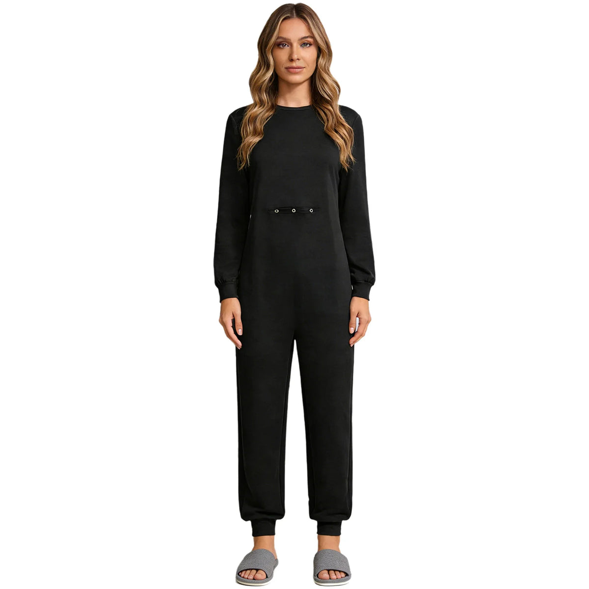 Adult Special Needs Adaptive Clothing Long Short Sleeve Zipper Anti-Strip Jumpsuit Sleepwear for Disabilities Alzheimer Patient