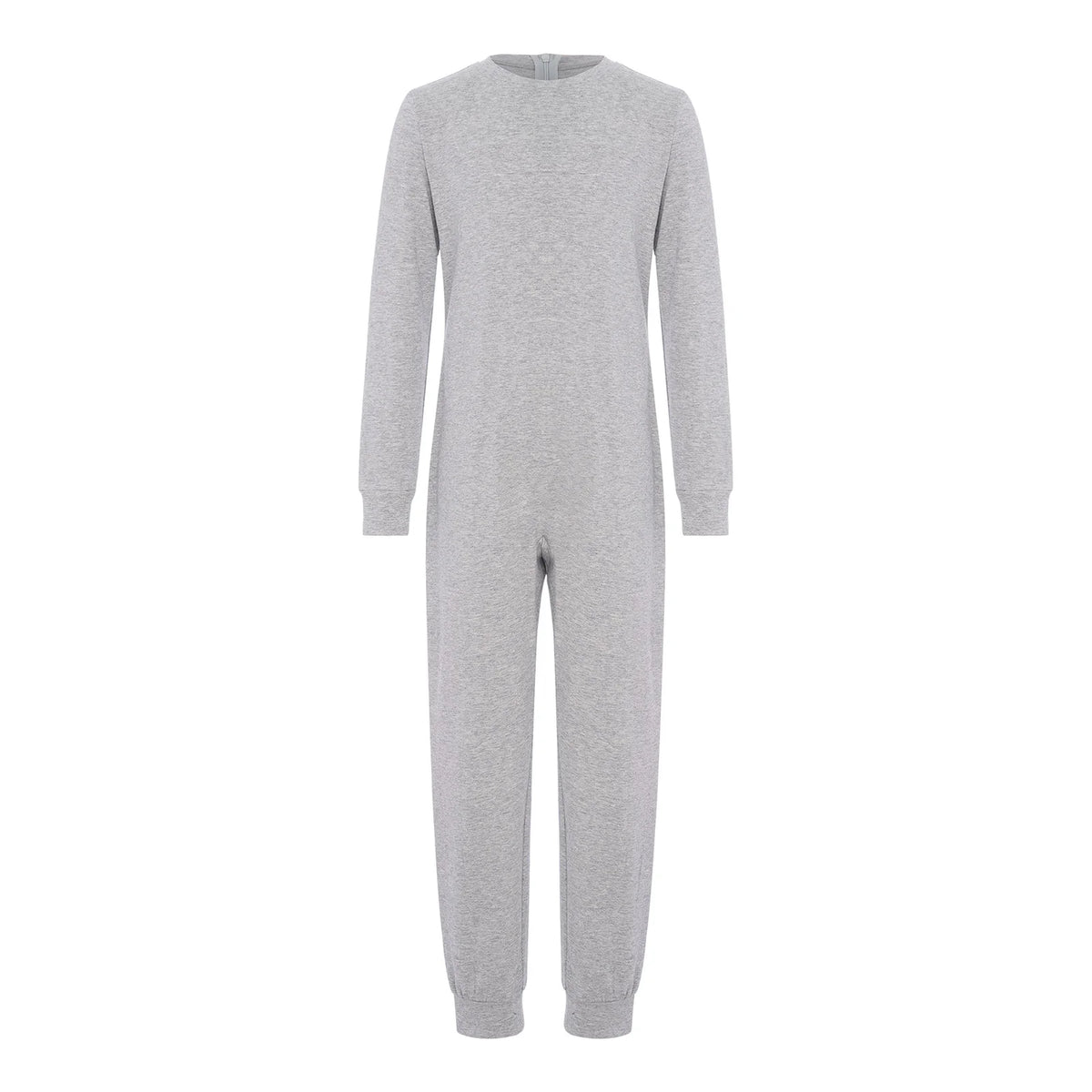 Kids Boys Girls Special Needs Adaptive Clothing Solid Color Round Neck Long Sleeve Jumpsuit Casual Basic Back Zipper Rompers