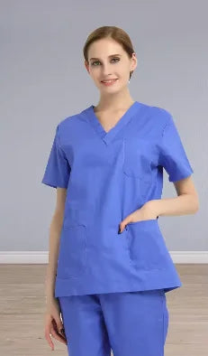 100% Cotton Scrubs Medical Uniforms Woman and Men Kombinezon Medyczny Gorros Clinicos De Mujer Bata Laboratorio Hombre Ropa Medi