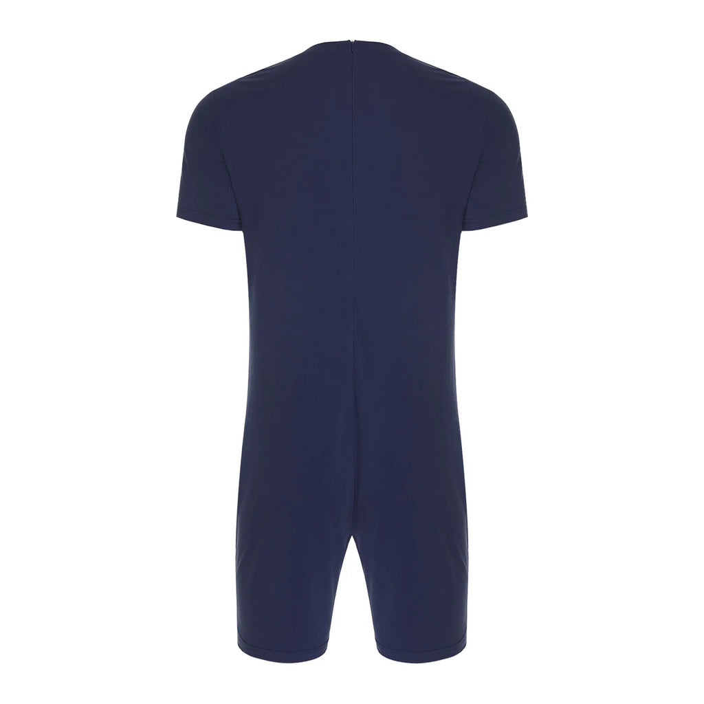 Men Women Elderly Alzheimer Autism Special Needs Adaptive Clothing Anti-Strip Back Zipper Bodysuit Homewear Sleepwear Daily Wear