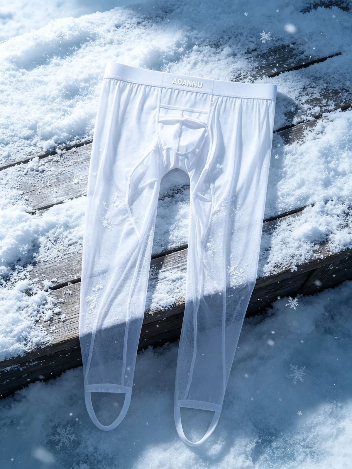 Mens Mesh Long Base Layer Pants Light Breathable Mesh Material Wide Elastic Waist Slim Fit Transparent Trousers Home Casual Men