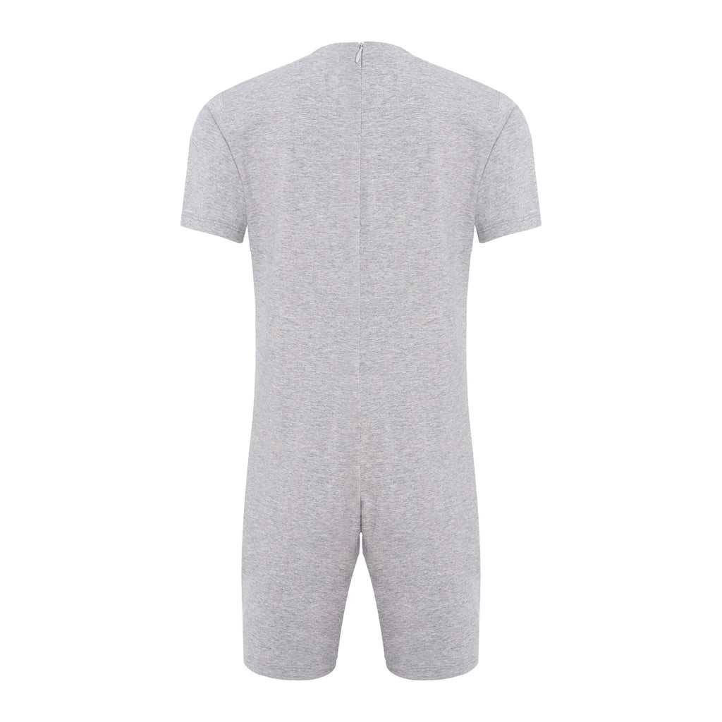Men Women Elderly Alzheimer Autism Special Needs Adaptive Clothing Anti-Strip Back Zipper Bodysuit Homewear Sleepwear Daily Wear