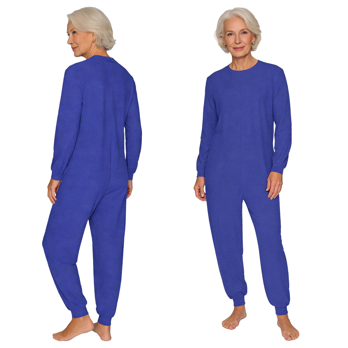 Adult Special Needs Adaptive Clothing Long Short Sleeve Zipper Anti-Strip Jumpsuit Sleepwear for Disabilities Alzheimer Patient