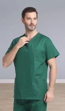 100% Cotton Scrubs Medical Uniforms Woman and Men Kombinezon Medyczny Gorros Clinicos De Mujer Bata Laboratorio Hombre Ropa Medi