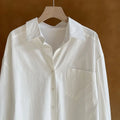 2026 Womens Tops And Blouses Fashion Pink White Shirts Blusas Roupa Women Spring Long Sleeve 100% Cotton Blouses Top Feminina